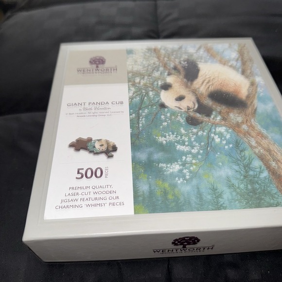 Wentworth Wooden 500 Piece Jigsaw Puzzle Giant‎ Panda Cub Beth Hoselton - Picture 5 of 10